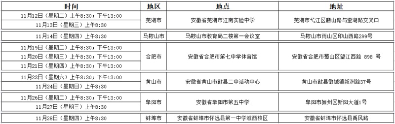 中國(guó)東方航空股份有限公司2025年度校企合作招飛預(yù)選初檢日程表（安徽省）