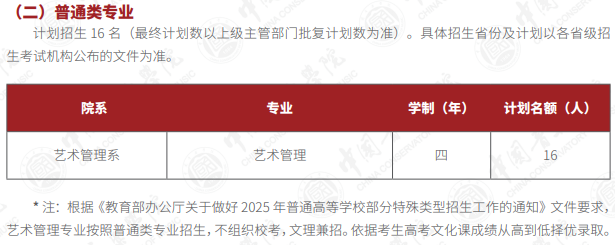 中國音樂學(xué)院2025年本科招生計劃（?？?、普通類、華僑港澳臺）