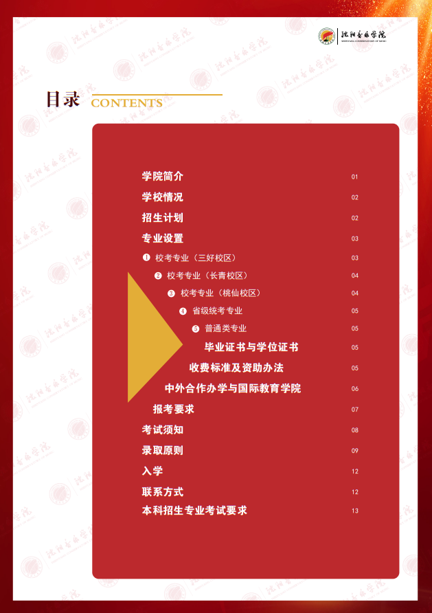 2025年沈陽音樂學(xué)院本科招生簡章
