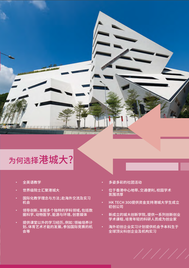 香港城市大學(xué)2025年度內(nèi)地本科招生簡章