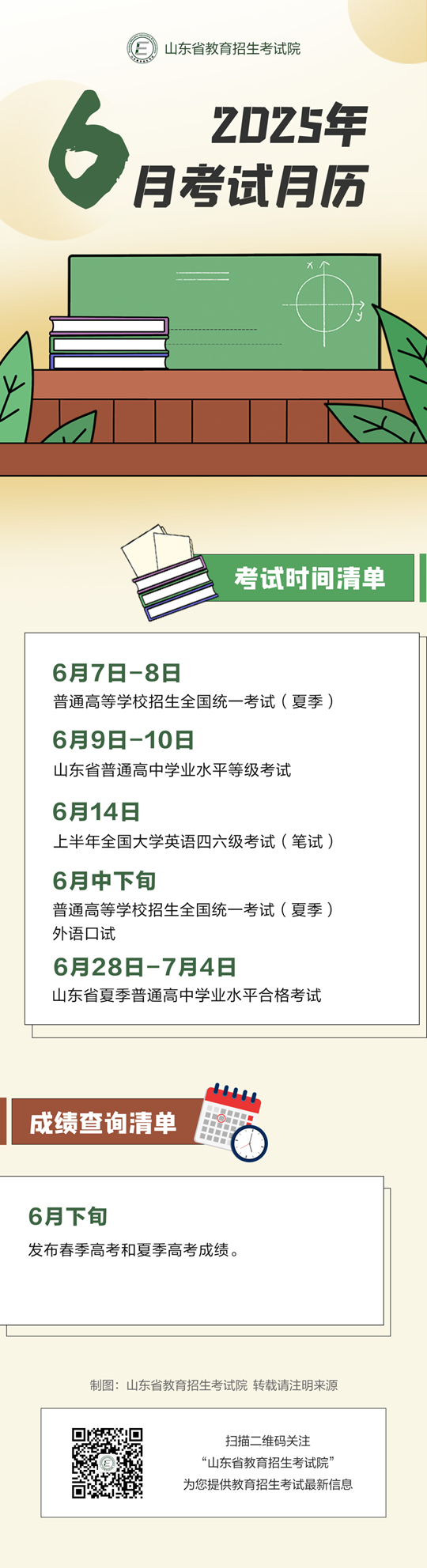 山東：重要提醒！2025年6月，有這些考試→